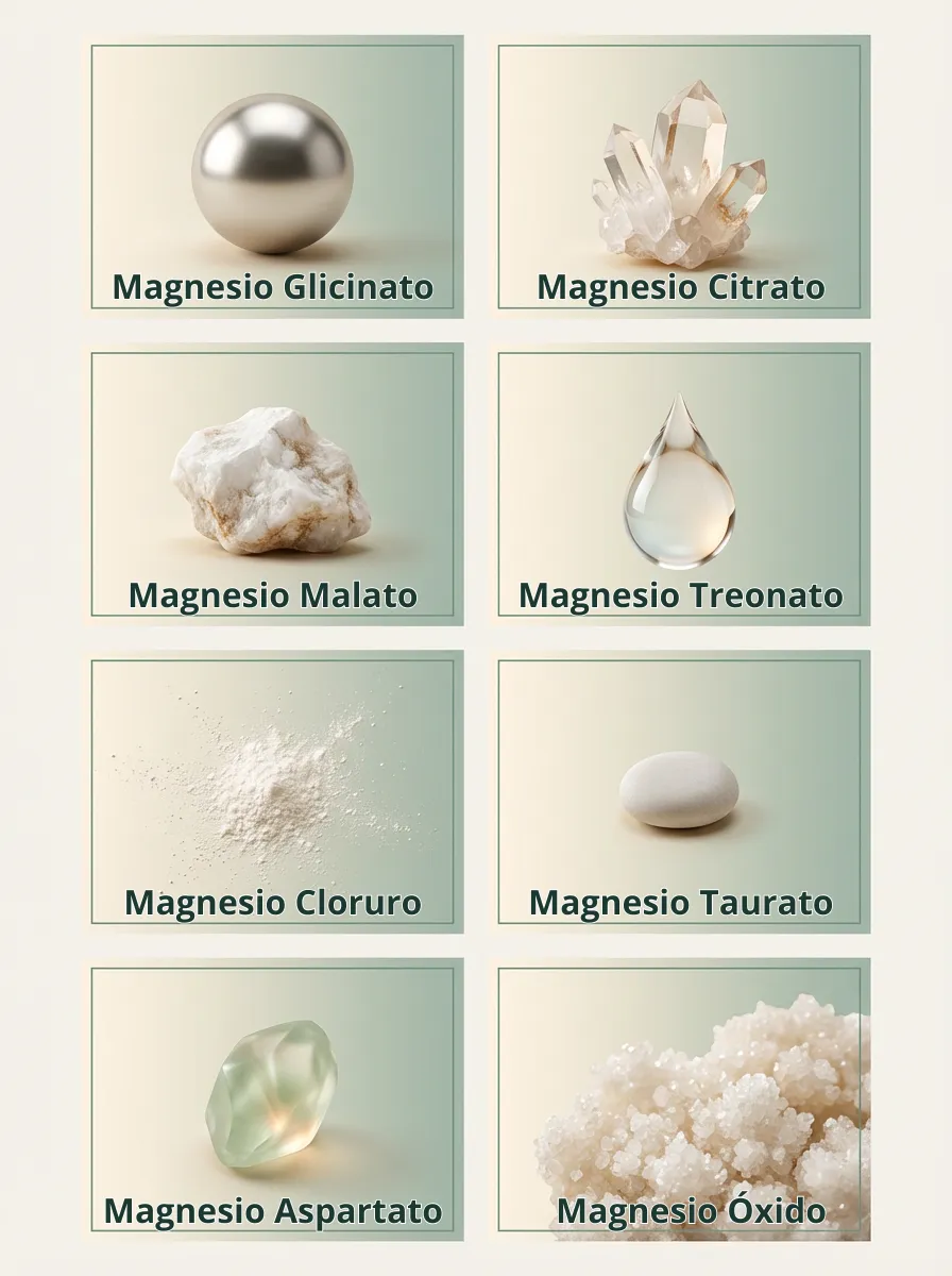Las 8 formas de magnesio de Magnesium Complex — formula completa